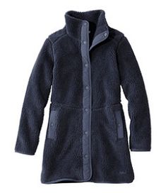 #LLBean: Women's Bean's Sherpa Fleece Coat Fleece Hoodie Women, Womens Sherpa, Fleece Jacket Womens, Coat Style, Fleece Coat, Womens Fleece, Quarter Zip Pullover, Sherpa Fleece, Womens Tunics