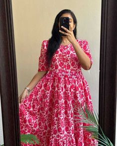 #HalfSleeve #RoundNeck #KurtasKurti #Handmade #ShortFlaredKurta #India #eBay #eBayStore #eBaySeller #WinterSummerAndSpring #Printed #Pink #Women #YesFullyStitched #Cotton Indian Block Print, New Launch, Summer Cotton, Cotton Dresses, Half Sleeves, Block Print, Product Launch, India