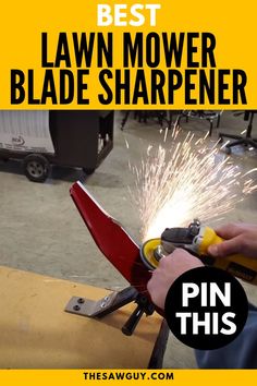 the best lawn mower blade sharpener is in this post it's easy to use