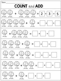 the worksheet for addition and subtraction with numbers to 10 on it