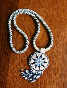 Vintage Native American handmade beaded necklace with a pendant FREE shipping by… Sun Motif, Bling Ideas, Handmade Beaded Necklace, Vintage Beads Necklace, Handmade Beaded Necklaces, Native American Beading, Beaded Necklaces, Dallas Tx, Beaded Chain