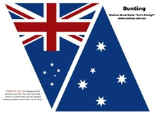 an australian flag is shown in the shape of a triangle