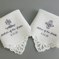 Wedding Handkerchief, Wedding Hankerchief Embroidered for Mother of Bride & Mother of the Groom Personalized Hanky Makes A Timeless Gift - Etsy Wedding Hankerchief, Handkerchief Wedding, Mother Of Groom, Wedding Hankies, Embroidered Handkerchief, Wedding Handkerchief, Etsy Wedding