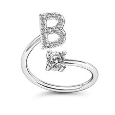 PRICES MAY VARY. MATERIAL:Rhinestone+alloy, Color: silver. Weight：1.35g.Size:2cm. The opening can be adjusted in size and worn freely. DESIGN:This is a romantic ring,Customize the ring for your initials.26 letters, you can choose one which is meant for you. PERFECT GIFT:Suitable as a gift for your wife,Husband, colleague, good friend,or yourself! Or just give the most special person in your life as a surprise gift to remind her/him how much you care about her/him. PACKAGING: Each product is pack Promise Necklace Zales, M Letter Ring, Alphabet Ring, Ring Upgrade, Ring Name, Initial M, Romantic Rings, Memorial Ring, Valentines Day Presents