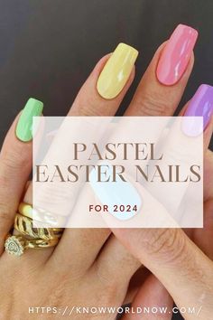 French Tip Easter Nails, Easter Nails French Tip, Easter Nails Acrylic Pastel, Nails Acrylic Pastel, Easter Nails Pastel, Pastel French Tip, French Pastel, Spring Nail Design