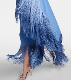 Find TALLER MARMO Fringed Cutout Kaftan on Editorialist. Material: 78% acetate, 22% viscose. Care instructions: dry clean. Made in Italy. Designer color name: Ocean. Trim: 100% acetate. Closure: button fastening. Taller Marmo, Lingerie Dress, Lace Slip, Seasonal Fashion, Color Names, Color Design, Care Instructions, In Italy, Dry Clean