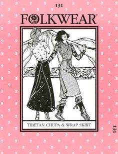 I made this one--it turned out very well. Patterns - Folkwear #131 Tibetan Chupa & Wrap Skirt Tibetan Chupa, Kilt Jackets, Scottish Kilts, Jumper Skirt, Paper Sewing Patterns, Vest Pattern, Skirt Pattern, Sewing Dresses, Tibet