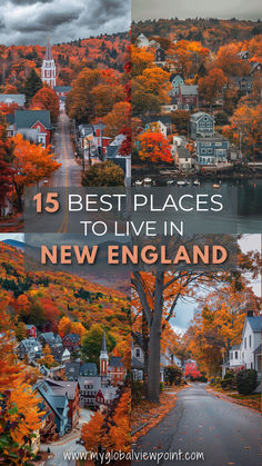 The best and most desirable places to live in the Northeast USA Small Towns In England, Moving To New England, Travel New England, New England Lifestyle, New England Fall Aesthetic, New England Summer Aesthetic, New England Vacation, Maine Aesthetic, Usa Trips