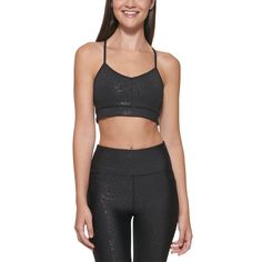 Sparkly Details Bring The Star Power To This Dkny Sport Sports Bra, A Low-Impact, Lightweight Fit With A Stylish Strappy Back Sporty Metallic Activewear For Sports, Sheer Bralette, Nude Bra, Racerback Bra, Black Bralette, Black Sports Bra, Bras And Panties, Bra Women, The Star