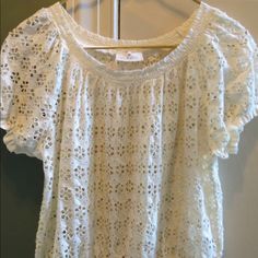 Purchased At Urban Outfitters. Never Worn Without Tags. Casual White Crochet Lace Top, White Crochet Top For Day Out, Summer Pointelle Knit Tops For Daywear, Chic White Crochet Top For Spring, White Open Knit Blouse For Summer, Casual White Crochet Lace Blouse, White Pointelle Knit Top For Daywear, Casual White Crochet Top With Lace Details, Summer White Open Knit Lace Top