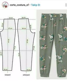 the sewing pattern for this pants is very easy to sew