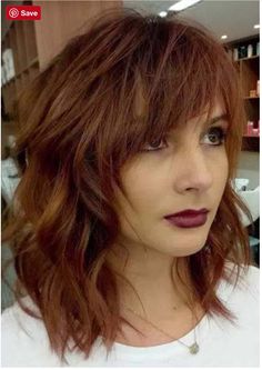 Mid Length Haircut With Bangs And Layers, Medium Length Haircut With Layers Messy, Shaggy Long Bob With Bangs, Long Curly Bob With Bangs, Long Bob Mit Pony, Medium Length Hair Cuts With Bangs, Messy Bob With Bangs, Shaggy Bob With Bangs, Medium Shaggy Hairstyles