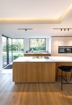 the kitchen is clean and ready for us to use in its new owner's home