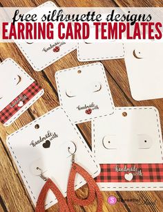 these free printable earring card templates are perfect for kids to use in their crafts