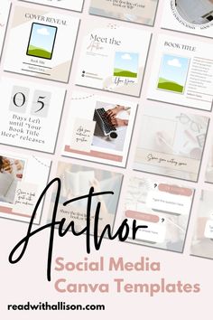 a bunch of social media canva templates