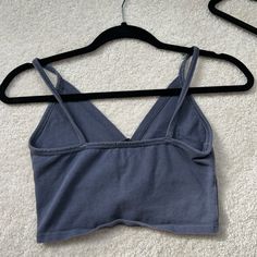 Literally Have Never Worn This Shirt Ever. Was About To Throw It Out Bc I Don’t Wear It But Decided To Sell Seamless V-neck Tops For Day Out, Seamless V-neck Crop Top For Day Out, Brandy Crop Tops, Blue Seamless V-neck Top, Brandy Melville Amara Top, Brandy Melville Eye Tank Top, Brandy Melville Shirts & Tops, Brandy Melville Striped Zelly Top, Brandy Melville Tops