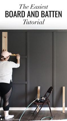 a woman standing in front of a gray wall with the words, the fastest board and bat