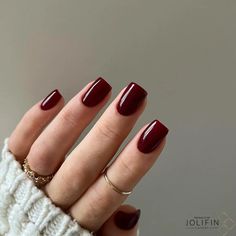 23+ Chic & Simple Red Nail Ideas (2024) - DrExplains Simple Red Nail Ideas, Simple Nail Looks, Fall Short Nail Ideas, Dark Red Fall Nails, Red Classy Nails, 2024 Fall Nail Colors, Fall Red Nails, Simple Red Nails, Red Fall Nails