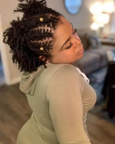 Flat Twists Graduation Dreadlock Styles, Locs Hairstyles For Women Short Updo, Short Dreadlock Hairstyles For Girls, Dread Updos For Black Women, Short Dreads Styles For Women, Loc Styles Medium Updo Women, Updo Locs Hairstyles For Women, Hairstyles Locs, Lock Styles