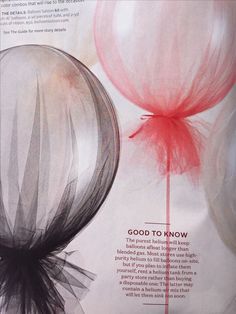 an advertisement for balloons with the words god to know written in red and black on it