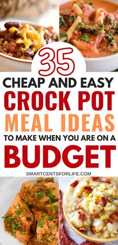 the best crock pot meal ideas to make when you are on a budget