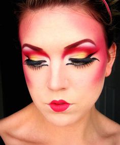 modern geisha makeup Geisha Makeup Modern, Geisha Makeup, Geisha Hair, Face Chart, Fx Makeup, Stage Makeup, Fantasy Makeup, Editorial Makeup, Costume Makeup