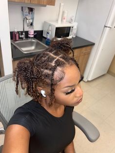 Natural Hair Braided Styles No Weave, Braids With Curls Natural Hair Short, Natural Hair Braidstyles, Short Hair Natural Braids, Natural Hair Knotless Braids No Weave, Natural Braids On Short Hair, Natural Braided Hairstyles Short Hair, 4c Braids Hairstyles, Natural Hair Styles Braided