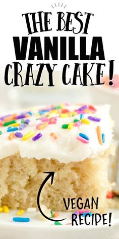 the best vanilla crazy cake recipe