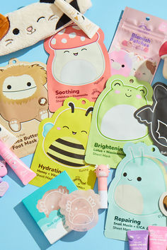 Introducing the Squishmallows x TONYMOLY Collection! Featuring 12 of our favorite Squishmallows, this lovable and fun collection is formulated with clean and gentle ingredients, perfect for all ages and skin types. Get ready to experience skincare that's both cute AND effective! Apple Watch Bands Fashion, Baby Blue Wallpaper, Adorable Homes Game, Sephora Skin Care, Fun Crafts To Do, Birthday Party For Teens, Lip Gloss Set, Cute Clay, Tony Moly