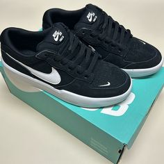 Nike Sb Force 58, Black Suede, Men’s 4.5/Women’s 6, Box Included Nike Sb Force 58 Outfit, Tenis Aesthetic, Nike Sb Force 58, Tenis Nike Sb, Neon Running Shoes, Nike Sb Shoes, Nike Air Vapormax Plus, Pink Running Shoes, Nike Force