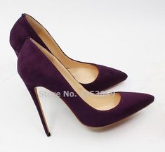 Party Shoes Heels, Gold High Heels, Platform Shoes Heels, Purple Heels, Womens Stilettos, Heels Fashion, Pointed Heels, Pointed Toe Shoes, Fashion High Heels