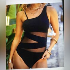 Black One Piece Sexy Swimsuit Beach Vegas Vacation Sheer 2xl Brand New Without Tags Blooming Jelly Blooming Jelly One Piece Sexy Swimsuit Tummy Control Crossover Bikini Gradient Color Black Xxl Nwot Has A Chemical Odor Summer Party Swimwear Shapewear, Summer Party Shapewear Swimwear, Black Shapewear Bodysuit For Poolside, Black Shapewear Swimwear For Party, Swimsuit Beach, Vegas Vacation, Black One Piece, Beach Swimsuit, Gradient Color