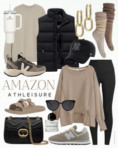 Sharing a curated Amazon Fashion fall style series featuring on-trend, budget worthy pieces and seasonal wardrobe staples. fall-style Casual Flight Outfit, 2023 Athleisure, Curvy Athleisure Outfits, Travel Airport Outfit, Amazon Athleisure, Women Athleisure, Women's Athleisure, Flight Outfit, Travel Airport