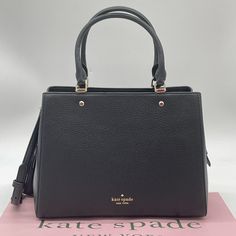 Brand New With Tag Leila Denim Medium Triple Compartment Satchel Denim Multi And Gold Hardware Brand New With Tags Color: Black 10.5”Top, 11.5”Bottom (Width) X 8.5” (Height) X 5.5” (Depth) Handles Are 6” Drop Long Shoulder Strap Included Luxury Kate Spade Top Handle Shoulder Bag, Medium Evening Bags, Elegant Medium Black Bag, Elegant Black Medium-sized Bag, Kate Spade Satchel, Kate Spade Cameron Street, Brown Satchel, Leather Satchel Bag, Ostrich Leather