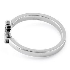 Top of ring height: 8.1mm

Top of ring width: 11.2mm

Band width: 2.3mm

Shank width: 2.3mm



Metal: 925 sterling silver

Plating: rhodium plated

Finish: high polish Formal Stainless Steel Round Band Jewelry, Silver Stainless Steel Signet Ring For Promise, Silver Stainless Steel Signet Promise Ring, Formal Sterling Silver Rings With Polished Finish, Silver Open Ring With Polished Finish, Silver Diamond Ring With Polished Open Ring Design, Silver Open Diamond Ring With Polished Finish, Elegant Silver Initial Ring With Open Band, Classic Stainless Steel Signet Ring For Formal Occasions