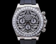 Rolex Daytona 116589TBR "Eye of the Tiger" / White Gold UNWORN STICKERS #Rolex #Daytona #Horology #Rolex116589TBR Tiger White, Eye Of The Tiger, High End Watches, White Gold Bracelet, Fine Watches, The Tiger