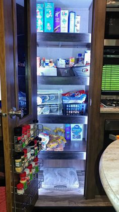 an open refrigerator filled with lots of food