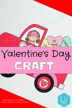 valentine's day craft for kids with the words valentine's day on it