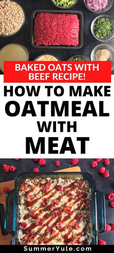 baked oats with beet recipe how to make oatmeal with meat