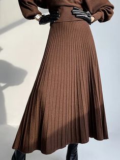 Fashion Elegant Style bestsellers Online Shopping | stylewe Knit Skirts, Spiral Perm, Plain Sweater, Fitted Midi Skirt, Plain Skirt, Fashion Black And White, Plain Sweaters, Elegant Clothing, Dress Tight