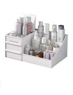 CARACTÉRISTIQUES Nom de marque : NoEnName_Null Utilisation : autres Origine : Chine continentale Couleur blanche Matériel : Plastique Choix : oui Ideas Cuarto, Rangement Makeup, Pink M, Makeup Box, Makeup Organizer, Cosmetic Storage, Latest Jewellery, Makeup Storage