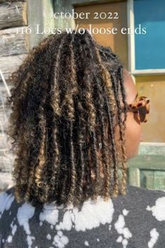 Locs Curly Ends Black Women, Dreads With Loose Ends, Coil Locs With Curly Ends, Locs W Curly Ends, Sister Locs With Loose Ends, Natural Locs With Curly Ends Styles, Lox Extensions With Curly Ends, Loca With Curly Ends, Curly End Locs Natural Hair