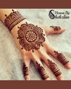 henna by shehan on her hand