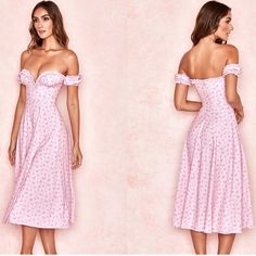 This Sold Out Gem Is Just A Summer Delight. It's Cut From A Light And Airy Lightweight Crepe And Features The Prettiest Frilled. The Bodice Is Boned And Corseted For The Best Figure Cinching To Really Pull That Waist In And It's Suitable For Any Shape Bustline Due To Our World-Class Corsetry And The Lightly Gathered Cups. The Bust Has Pretty Frills That Meet In A Centre Plunge And The Sleeves Echo The Frills To The Shoulders And Sleeve Hems. The Cut Skims The Figure And Just Love The Delicate Th