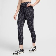 Whether you're headed out to train or staying home to chill, these Women's Nike One Pocketed High-Waisted 7/8 Ankle Leggings are the perfect pick.Click on this WOMEN'S GUIDE to find the perfect fit and more! Whether you're headed out to train or staying home to chill, these Women's Nike One Pocketed High-Waisted 7/8 Ankle Leggings are the perfect pick.Click on this WOMEN'S GUIDE to find the perfect fit and more! TECHNOLOGIES & FEATURES Elastic waistband 2 side pockets Nike Dri-FIT tech wicks swe Ankle Leggings, Plus Size Swimwear, Bottom Clothes, Black Print, Bra Sizes, Nike Dri Fit, Bottoms Pants, One Piece Swimsuit, Dri Fit