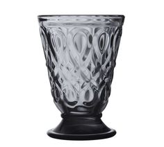 an image of a glass vase on a white background with the number six below it