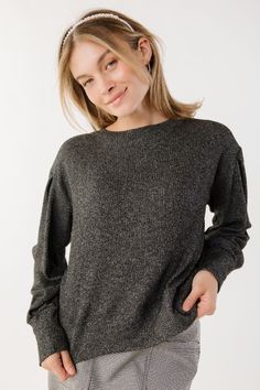 Best selling crewneck sweater #wardrobestaple #layering #winteroutfitinspo #winteroutfits #stylishworkoutfits #longsleevetops Wrist Cuffs, Crewneck Sweater, Crew Neck Sweater, Wardrobe Staples