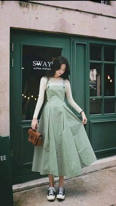 Korean Fashion Dress, Elegante Casual, Modest Fashion Outfits, Inspired Outfits, Korean Outfits, Casual Style Outfits, Teen Fashion Outfits, Looks Vintage, Modest Outfits