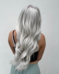 Gray Hair Styles Curly Look Gray Hair Ideas, Ice Blonde Hair, Silver White Hair, Grey Blonde Hair, Grey Hair Dye, Platinum Blonde Hair Color, Silver Blonde Hair, Icy Blonde Hair, Silver Hair Color