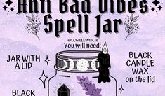 Hi, today I bring this Anti Bad vibes Spell Jar Use it to get your good vibes back, to add protection & to keep you and your family safe fro... Anti Bad Vibe Spell Jar, Sweetening Jar Spell, Confident Spell Jar, Obsession Spell Jar, Banish Negativity Spell Jar, Ritual Magic, Witch Board, Jar Spells